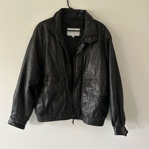 London Fog Black Bomber Jacket